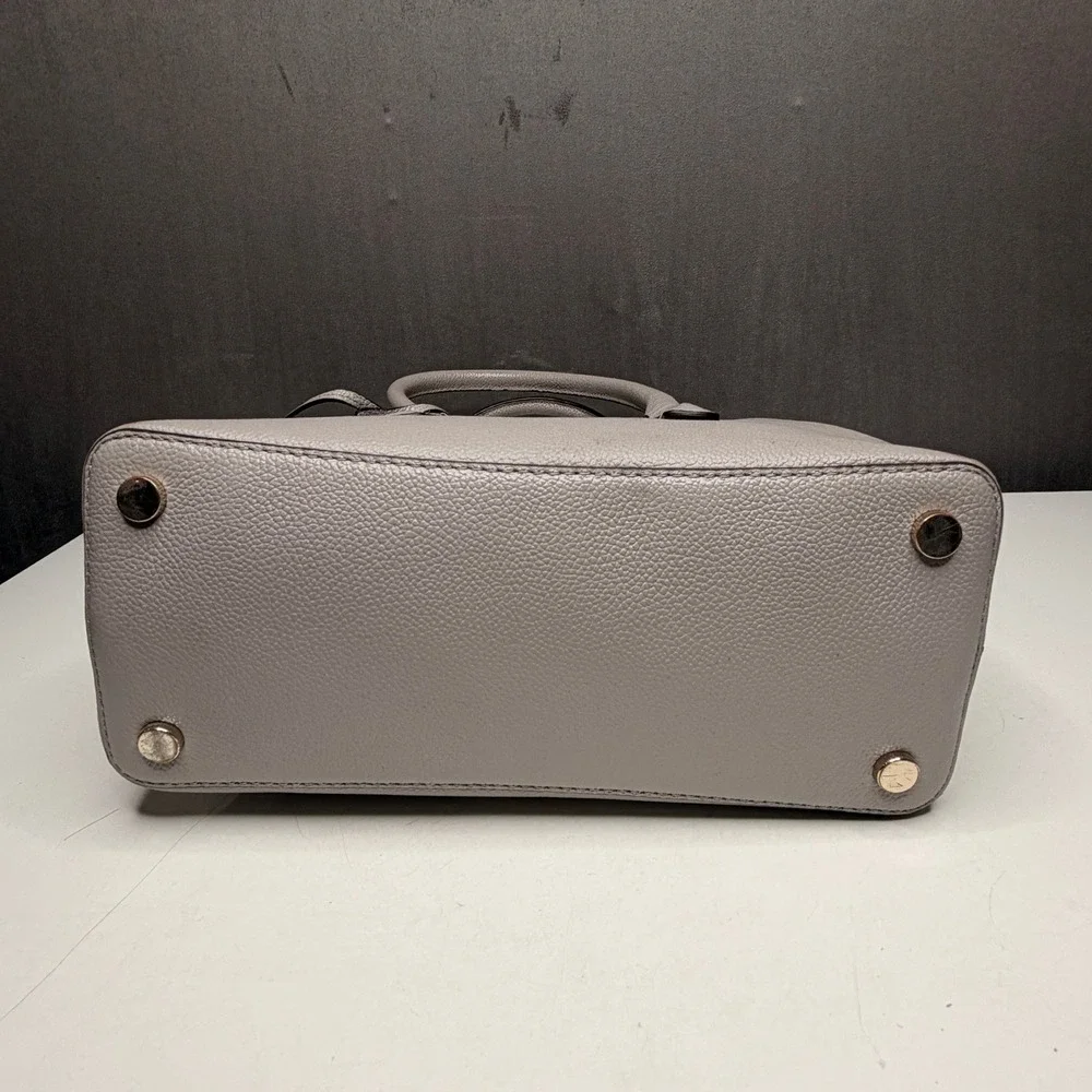 Kate Spade Margaux Medium Satchel True Taupe Women's Pebbled Leather Bag Purse